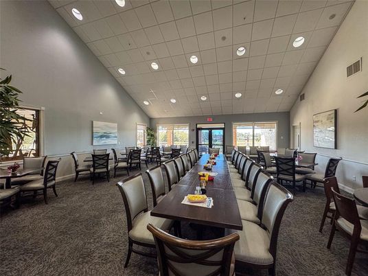 Dining room, Interior, Recessed Lighting
