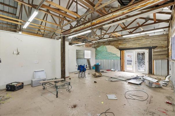 Interior, Stone Walls, Wooden Beams