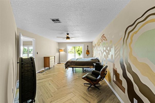 Bedroom, Interior, Wood Texture Flooring