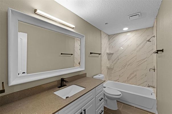 Bathroom, Interior, Marble Walls, Recessed Lighting