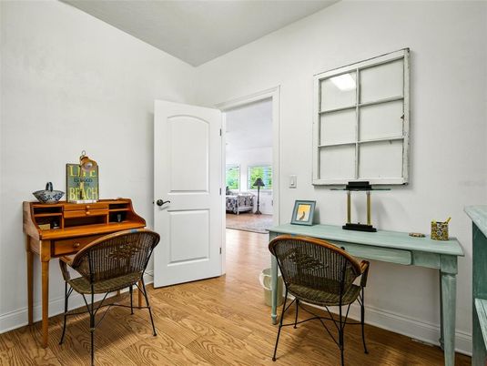 Home Office, Interior, Wood Texture Flooring