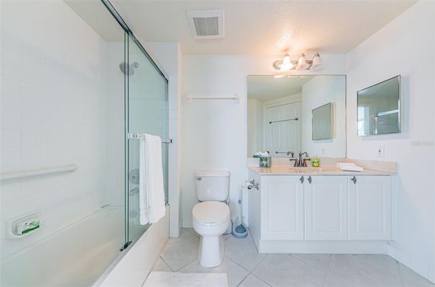 Bathroom, Dual Sink Vanities, Glass Shower, Interior