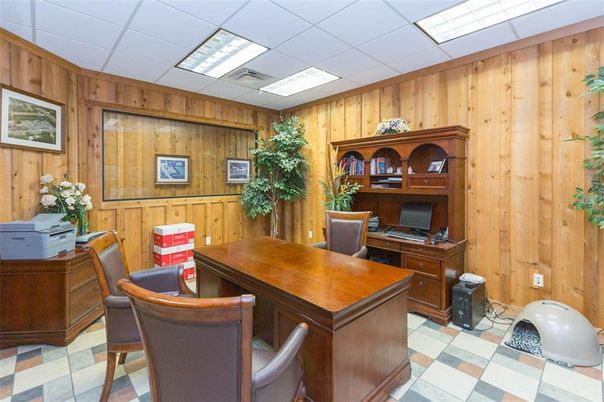 Home Office, Interior, Wooden Walls