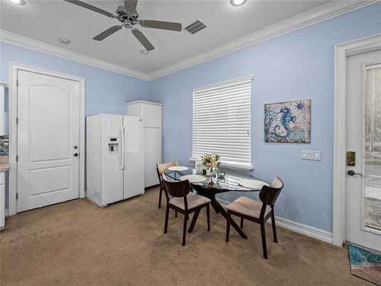 Dining room, Interior, Recessed Lighting