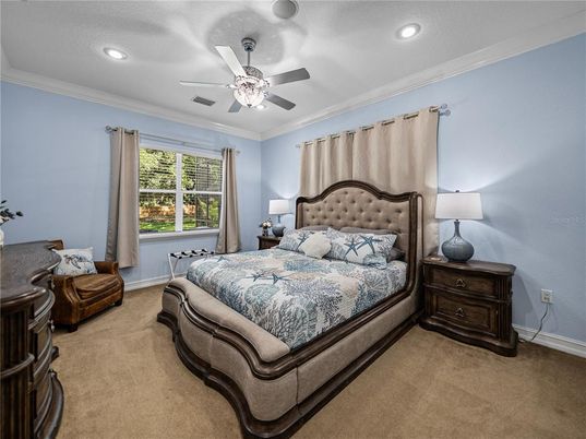 Bedroom, Interior, Recessed Lighting