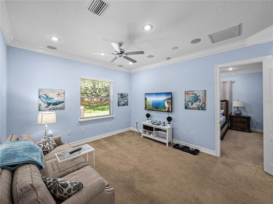 Interior, Living room, Recessed Lighting