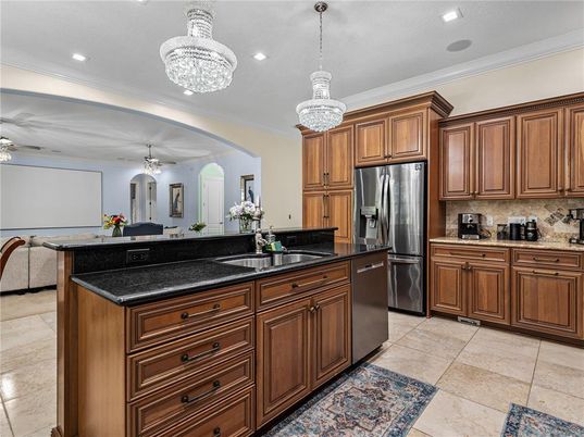 Chandelier, Interior, Kitchen, Pendant Lights, Recessed Lighting
