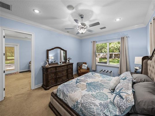Bedroom, Interior, Recessed Lighting