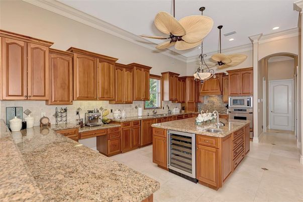 Chandelier, Interior, Kitchen, Pendant Lights, Recessed Lighting, Stainless Steel Appliances