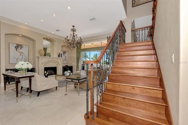 Chandelier, Fireplace, Interior, Recessed Lighting