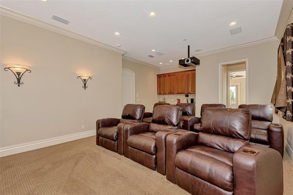 Home Theatre Room, Interior, Recessed Lighting, Theatre Room