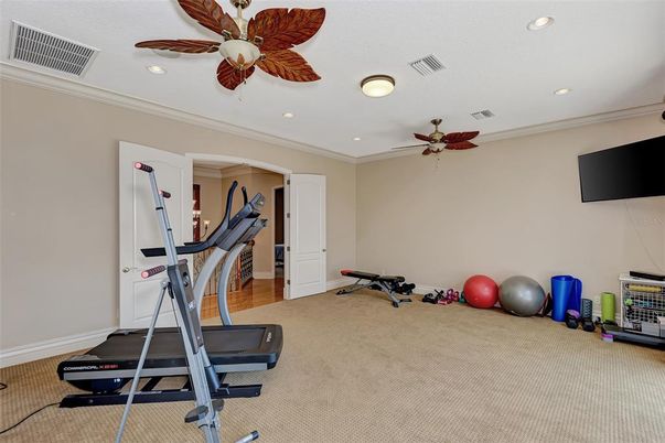 Fitness Equipment, Interior, Recessed Lighting