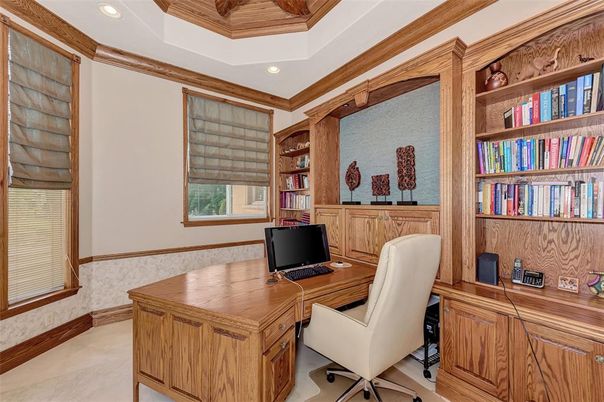 Home Office, Interior, Recessed Lighting