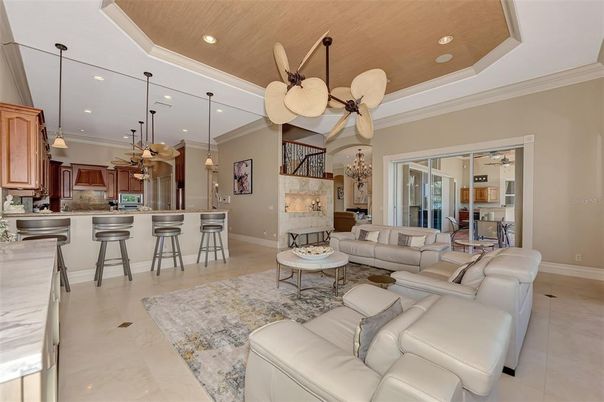 Dining room, Interior, Kitchen, Living room, Pendant Lights, Recessed Lighting