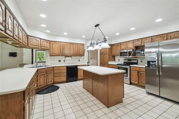 Interior, Kitchen, Pendant Lights, Recessed Lighting