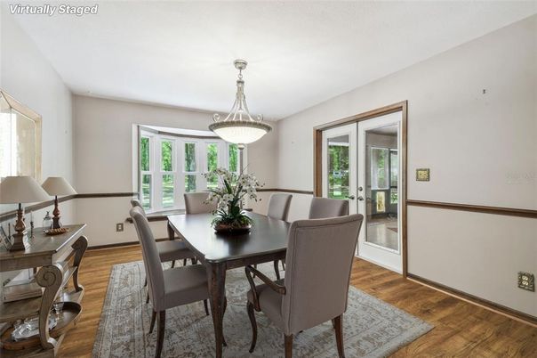 Dining room, Interior, Wood Texture Flooring