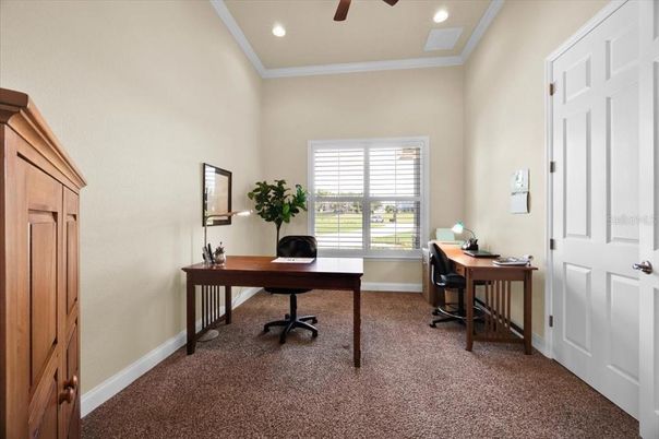 Home Office, Interior, Recessed Lighting