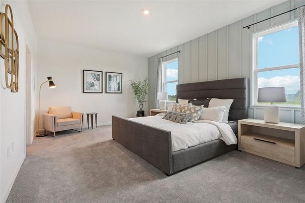 Bedroom, Interior, Recessed Lighting