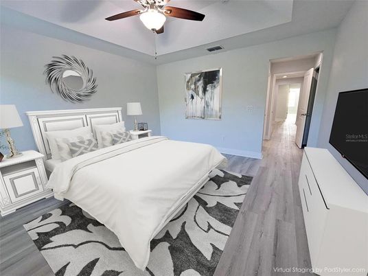 Bedroom, Interior, Wood Texture Flooring