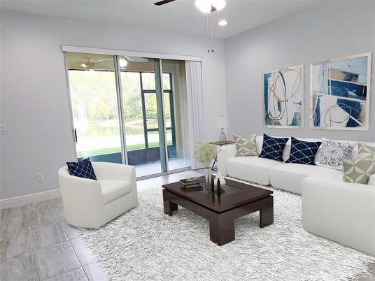 Interior, Living room, Recessed Lighting