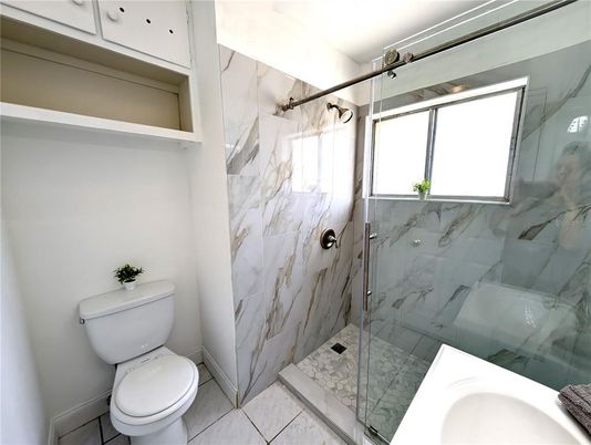 Bathroom, Glass Shower, Interior, Marble, Marble Walls