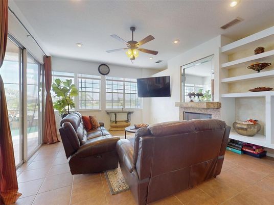 Fireplace, Interior, Living room, Recessed Lighting