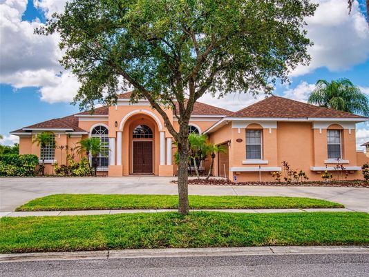 Backyard, Exterior, Facade, Mediterranean