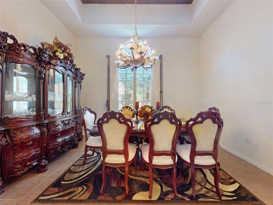 Chandelier, Dining room, Interior