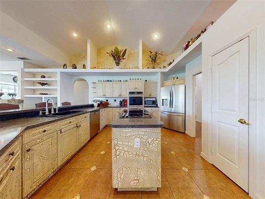 Interior, Kitchen, Recessed Lighting, Stainless Steel Appliances
