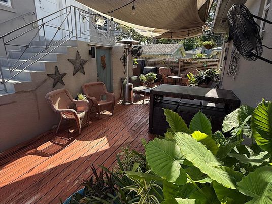 Exterior, Wood Texture Flooring
