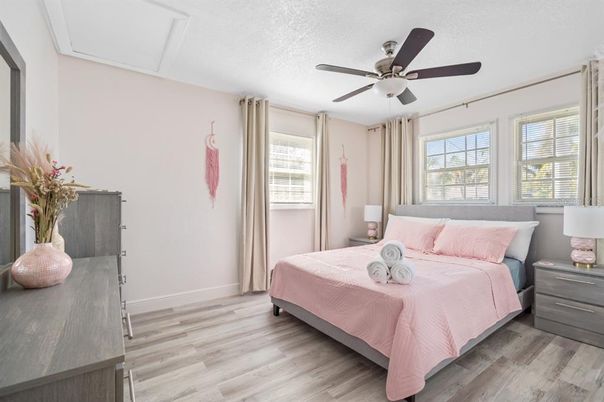 Bedroom, Interior, Wood Texture Flooring