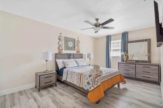 Bedroom, Interior, Wood Texture Flooring