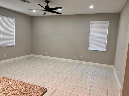 Empty room, Interior, Marble, Recessed Lighting