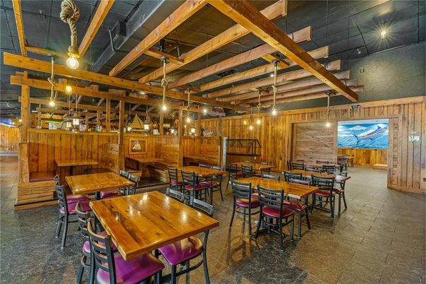 Dining room, Interior, Wooden Beams, Wooden Walls