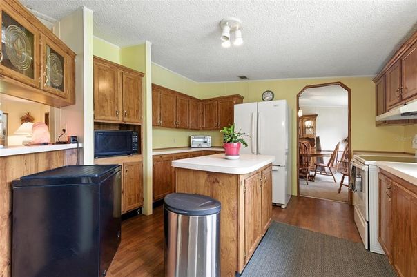 Interior, Kitchen, Wood Texture Flooring