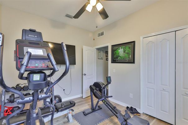 Fitness Equipment, Interior, Wood Texture Flooring