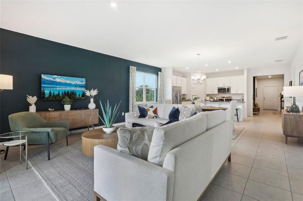 Interior, Kitchen, Living room, Pendant Lights, Recessed Lighting, Stainless Steel Appliances
