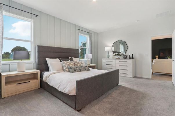Bedroom, Interior, Recessed Lighting