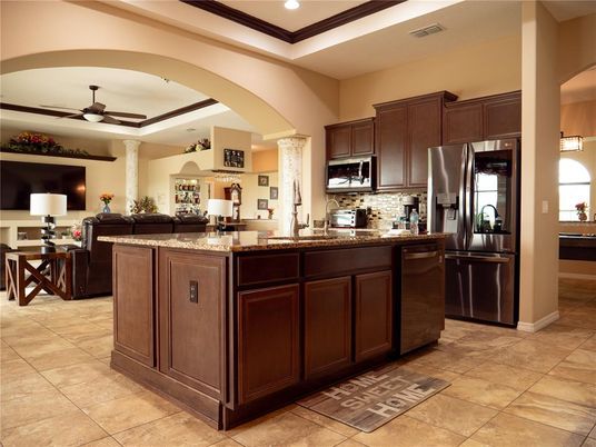 Interior, Kitchen, Living room, Recessed Lighting, Stainless Steel Appliances