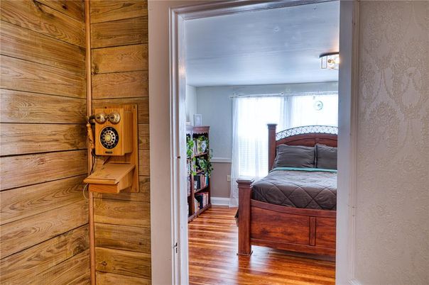 Bedroom, Interior, Wood Texture Flooring, Wooden Walls