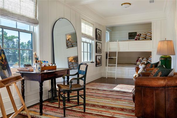 Home Office, Interior, Wood Texture Flooring