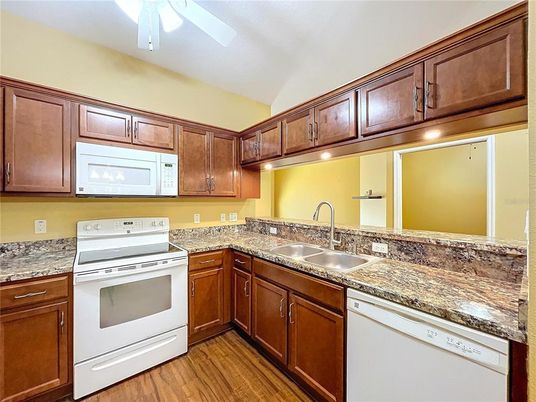 Interior, Kitchen, Wood Texture Flooring