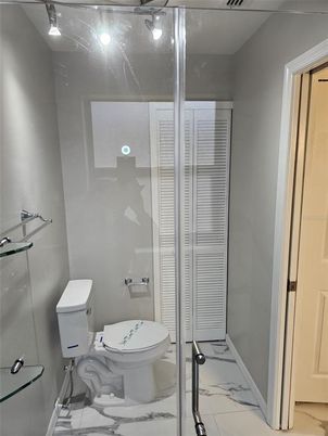 Bathroom, Glass Shower, Interior, Marble