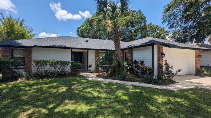 Attached, Backyard, Exterior, Facade, Brick Facade, Ranch