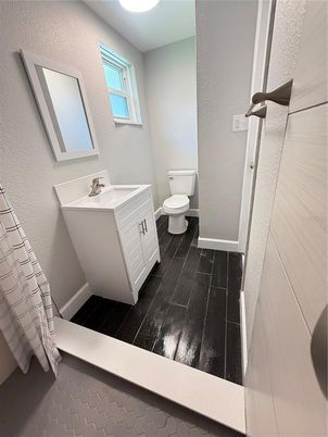 Bathroom, Interior, Wood Texture Flooring