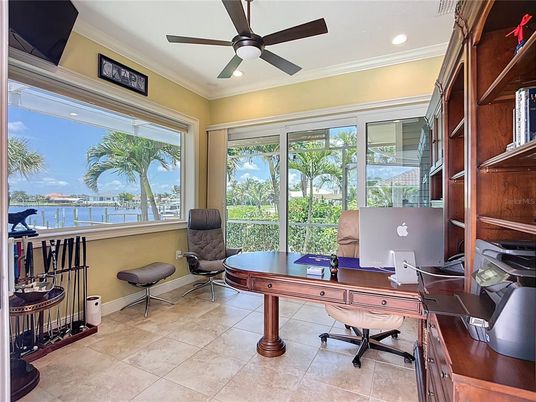 Home Office, Interior, Recessed Lighting, Water