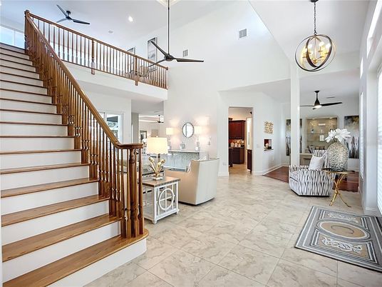 Dining room, Interior, Marble, Pendant Lights, Recessed Lighting