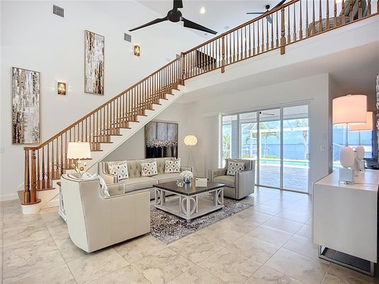 Interior, Living room, Marble, Recessed Lighting, Water