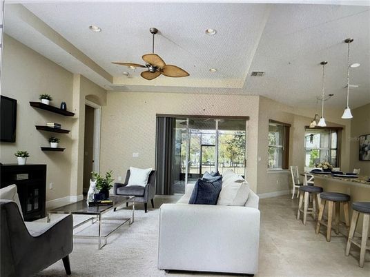 Dining room, Interior, Living room, Pendant Lights, Recessed Lighting