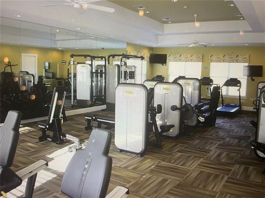 Fitness Equipment, Gym, Interior, Recessed Lighting
